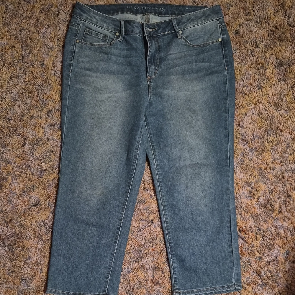 Dana Buchman Blue Denim Capris